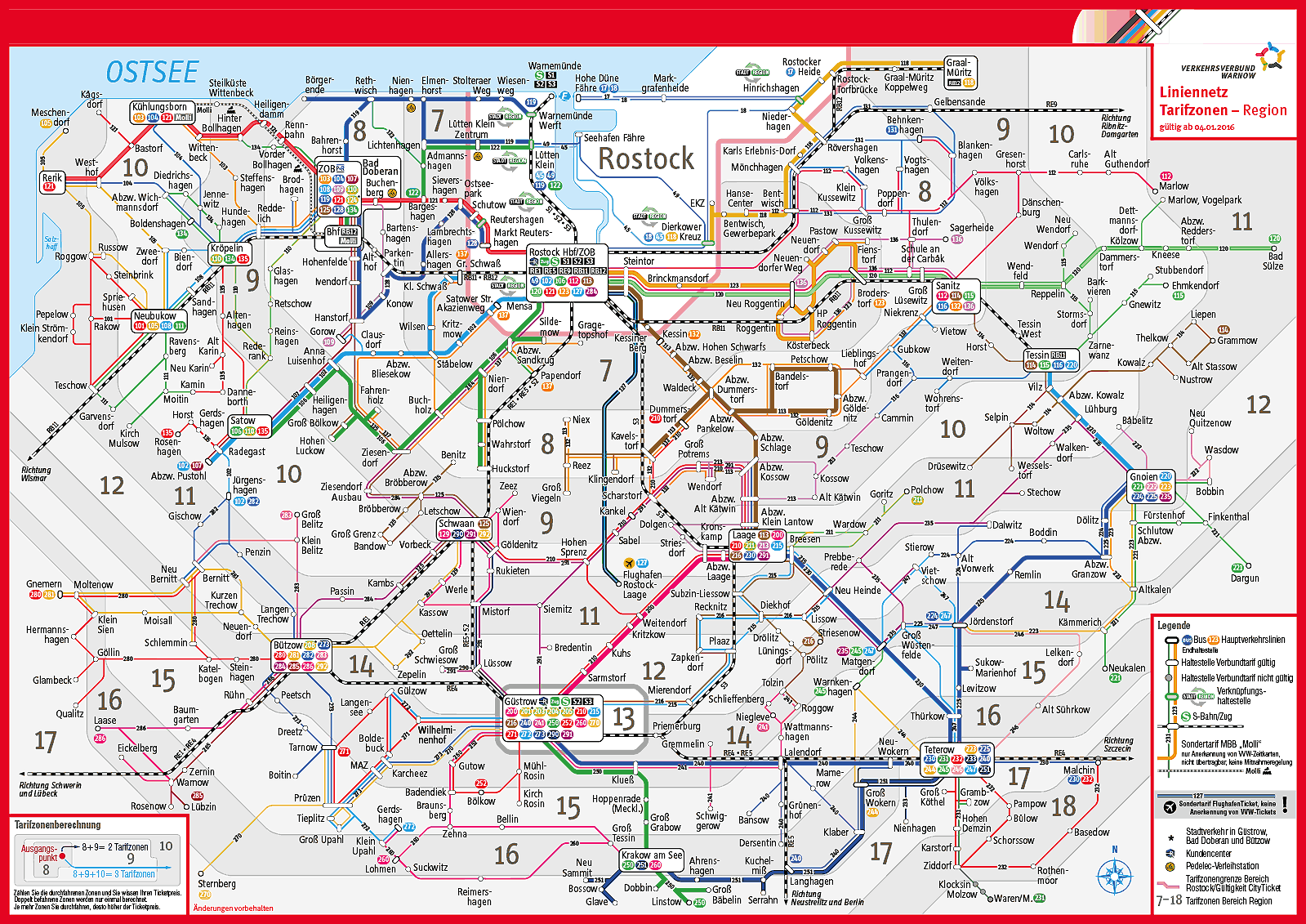 Regionalverkehr für die Buslinien im Landkreis Rostock
