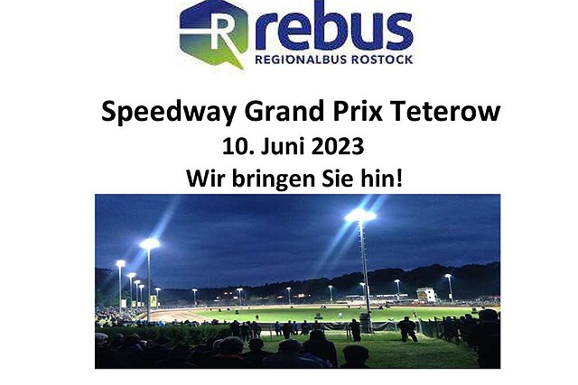 Speedway Grand Prix Teterow  am 10. Juni 2023     